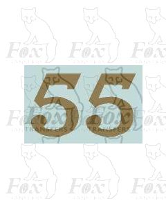 LMS 12 inch numerals 1927-late 1930s