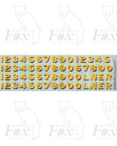 LNER Later Lettering/Numbering for black Locos