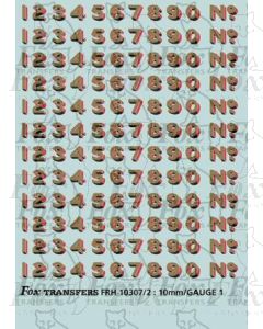 LNER Bufferbeam Lettering/Numbering for green Locos