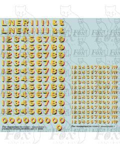 LNER Earlier Lettering/Numbering for green Locos