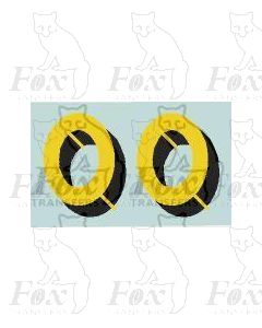 SR - Bulleid Sunshine Numerals for Locos/Tenders