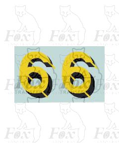 SR - Bulleid Sunshine Numerals for Locos/Tenders