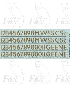 Coach Numbering metallic gold