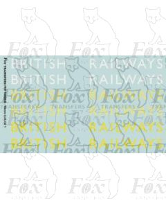 Original LNER style British Railways Lettering (8 inch)