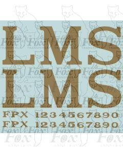 LMS 14 inch lettering 1927-late 1930s