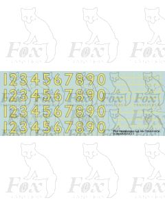 Prototype 9 inch Steam Cabside Numbering