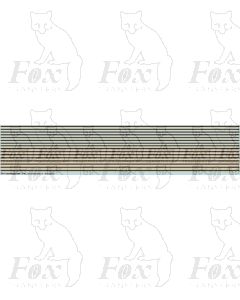 Old gold and black Coach Lining