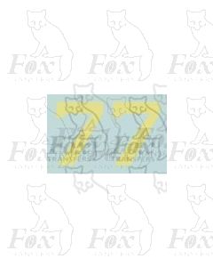 (13.5mm high) Off white (straw) - 1 pair number 7