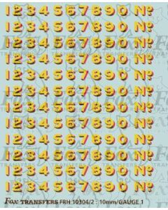 LNER Bufferbeam Lettering/Numbering for black Locos