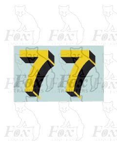 SR - Bulleid Sunshine Numerals for Locos/Tenders