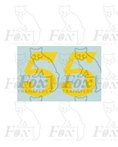 LMS 12 inch numerals 1927-late 1930s