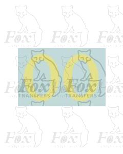 LMS 12 inch numerals 1927-late 1930s