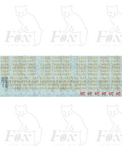 Post-War GREAT WESTERN  Livery Coach Brandings