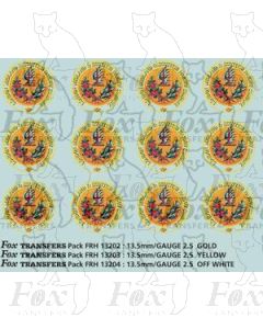 LMS Coach Roundels in off white