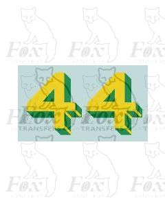 SR - Bulleid Sunshine Numerals for Locos/Tenders