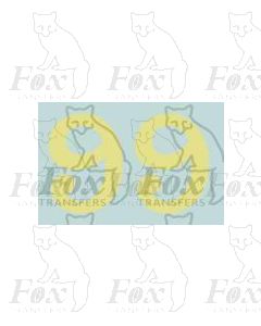 LMS 12 inch numerals 1927-late 1930s