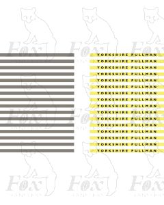 FEPCB514 - Coachboard (Pre-war LNER) - YORKSHIRE PULLMAN