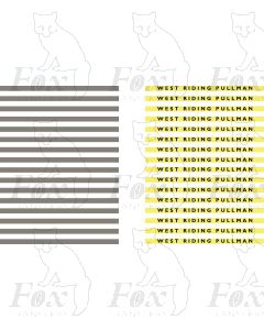 FEPCB513 - Coachboard (Pre-war LNER) - WEST RIDING PULLMAN