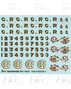 CR Caledonian Lettering & Numbering and scrolls