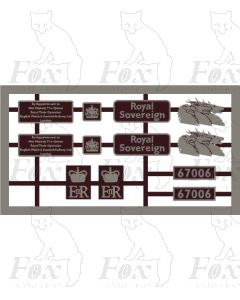 67006 Royal Sovereign  (with ancillary plates) and EWS beasties