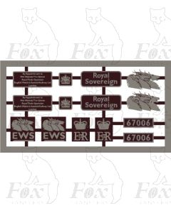 67006 Royal Sovereign (with ancillary plates) and EWS motif and cab panels
