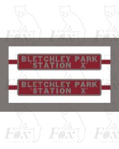 31601 BLETCHLEY PARK STATION X