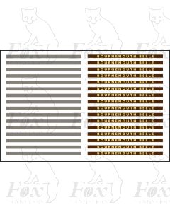 BOURNEMOUTH BELLE - Steel Coachboards