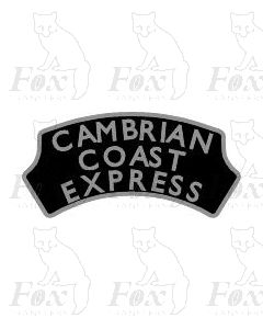 Headboard (plain) - CAMBRIAN COAST EXPRESS - black