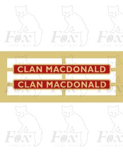 72004 CLAN MACDONALD