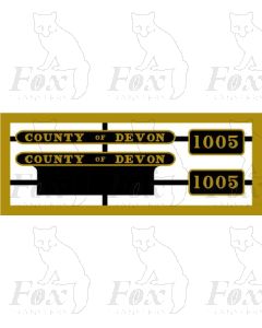 1005 COUNTY OF DEVON