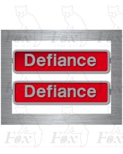 50049 Defiance - with pair of crests