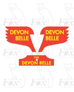 Headboard (ornate) - THE DEVON BELLE with winged smoke deflector panels