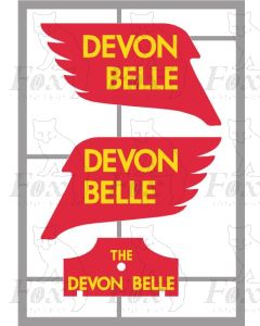 Headboard (ornate) - REVISED - THE DEVON BELLE with winged smoke deflector panels