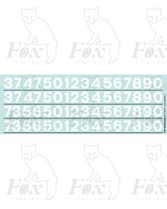 Revised Standard Blue (Large Logo) Livery Loco Numbering (white)