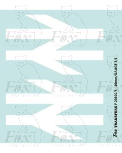 BR Double Arrows 60mm wide