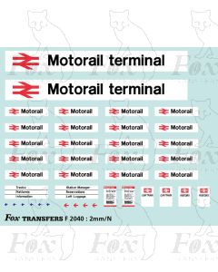 Motorail terminal signage