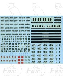 Platform Graphics Signs and Numbering