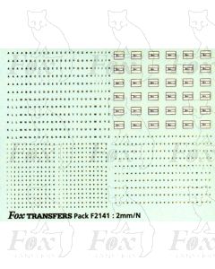 Freight vehicle Data Panels (black/white)