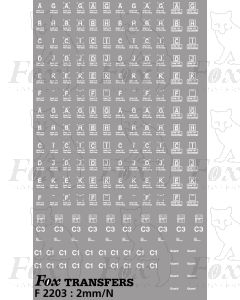 Intercity Early Rake Codes, C1/C3 Classifications