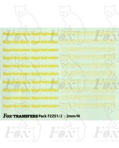 Royal Mail Letters logos