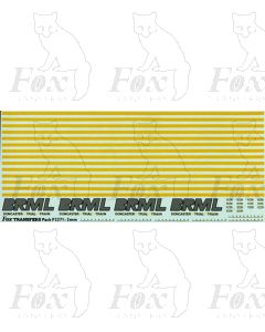 BRML Doncaster Trial Train Livery Elements