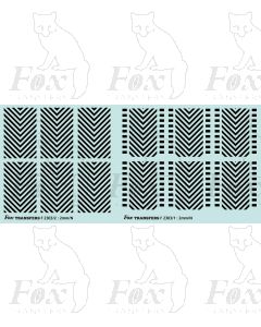 Loco Shunter Chevrons (wasp stripes) 