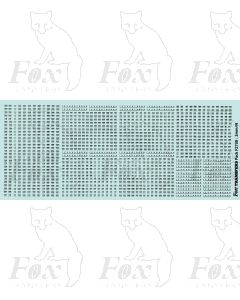 Departmental - Standard black TOPS numbering