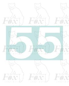 Revised Standard Blue (Large Logo) Livery Loco Numbering