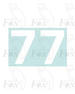 Revised Standard Blue (Large Logo) Livery Loco Numbering