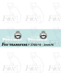 Virgin HMS Penzance (43157) Logos