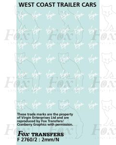 Virgin West Coast Trailer Car Logos