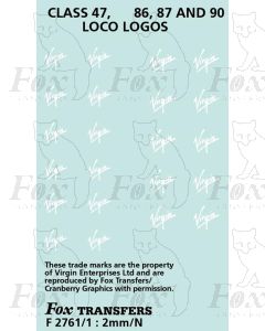 Virgin Class 47, 86, 87 & 90 Locomotive Logos