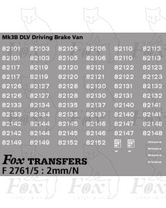 Virgin Class 82 DVT (Mk 3 DLV) Detailing