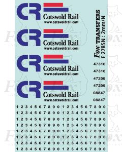 Cotswold Rail Class 47 Livery Elements